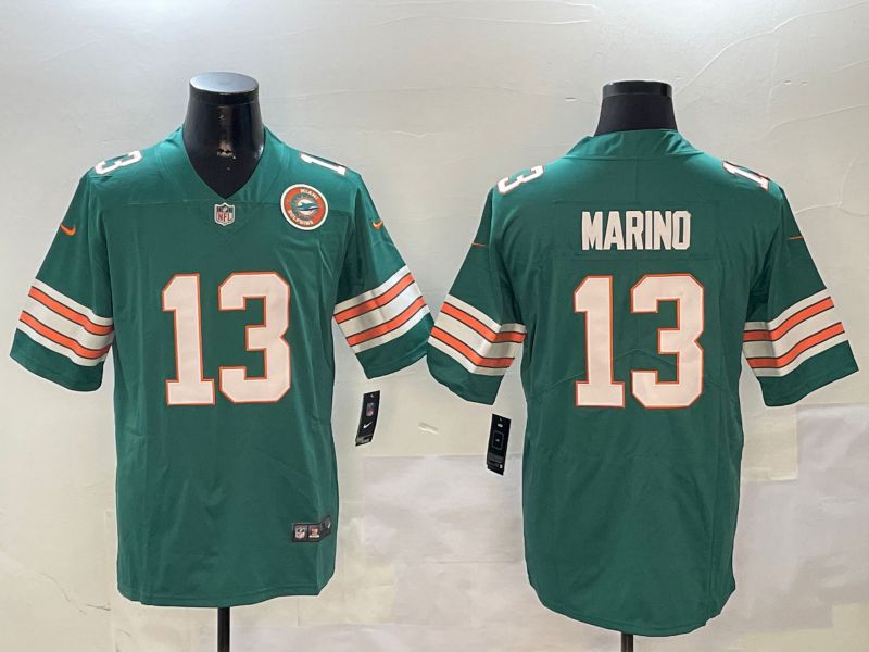 Men Miami Dolphins #13 Marind Green Second generation 2024 Nike Limited NFL Jersey style 2->miami dolphins->NFL Jersey